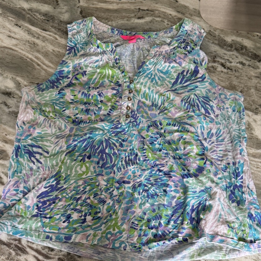 Lilly Pulitzer Light Sleeveless Top XXL